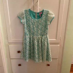 Mint Green Lace Dress By Apollo